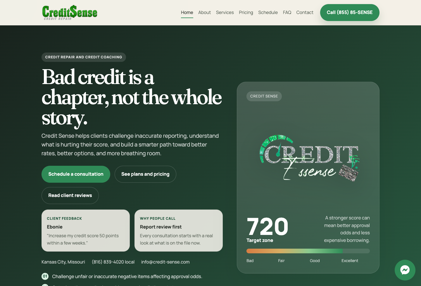 Credit Sense package preview desktop screenshot